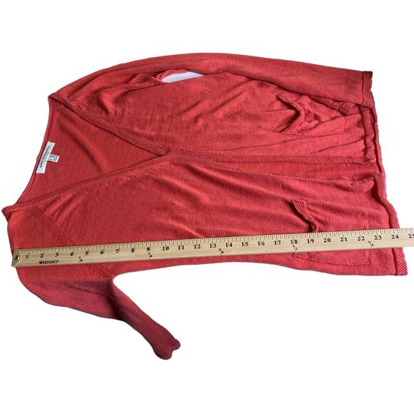 Maria Di Ripabianca Silk Linen Blend Knit Cardigan Front Pockets Women’s US 6 - Picture 7 of 11